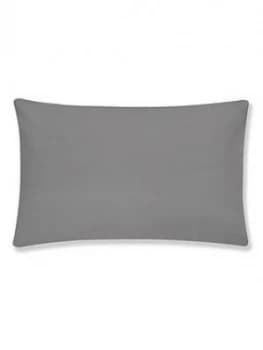 Catherine Lansfield Bianca Egyptian Cotton Housewife Pillowcase Pair ; Charcoal