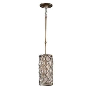 1 Light Ceiling Mini Pendant Polished Silver, E27