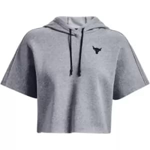 Under Armour Amour Project Rock Fleece Hoodie Ladies - Grey
