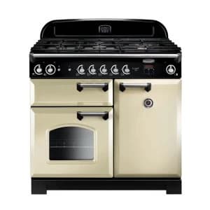 Rangemaster CLA100NGFCRC 117640 100cm CLASSIC Gas Range Cooker CreamChrome