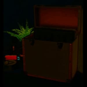 Retro Record - 50 LP Record Storage Carry Case Record Box