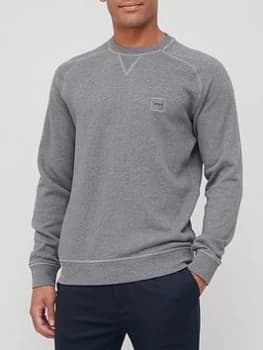 Hugo Boss Westart Crewneck Sweatshirt Silver Size 2XL Men
