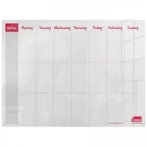 Weekplanner Acrylicdesk&Semi 600X450Mm