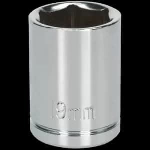 Siegen 1/2" Drive Hexagon WallDrive Socket Metric 1/2" 19mm