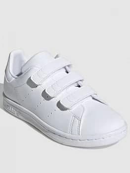 adidas Originals Stan Smith Childrens Trainers - White/White, Size 11