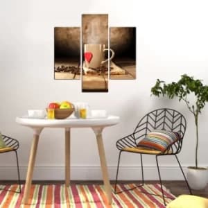 3MDF-037 Multicolor Decorative MDF Painting (3 Pieces)