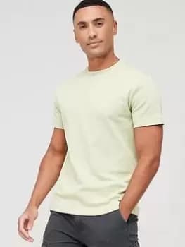 Calvin Klein Micro Logo Interlock T-Shirt - Light Green , Light Green Size M Men