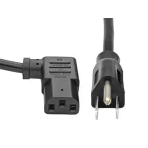 Tripp Lite P006-014-13RA Computer Power Cord NEMA 5-15P to Right-Angle C13 - 10A 125V 18 AWG 14 ft. (4.27 m) Black