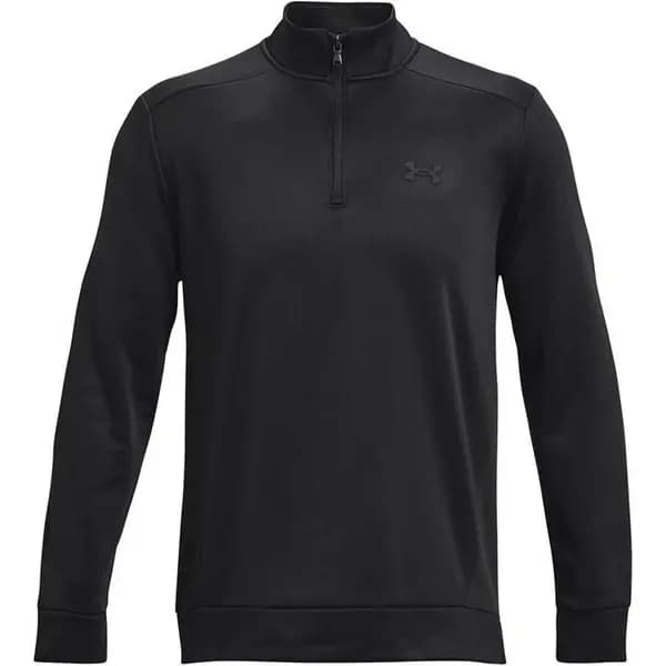 Under Armour Half Zip Fleece Top Mens - Black S