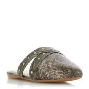 Head Over Heels Harria Backless Stud Point Shoes - Brown