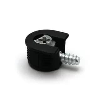 Knock Down Cam Lock - Flat Pack Furniture Fitting - Colour Black - Pack of 2