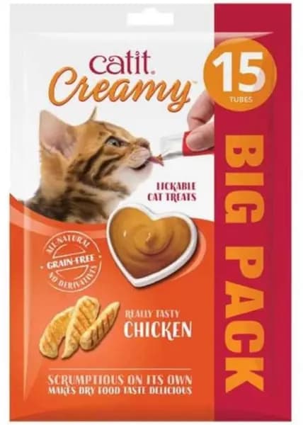 Catit Creamy Chicken Cat Treats 15Pcs