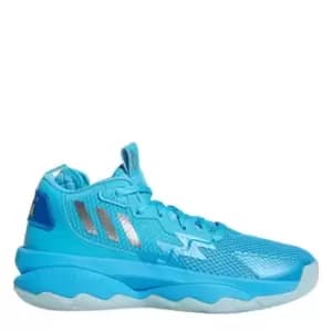 Adidas Performance Dame 8 Junior, Sigcya/Silvmt/Shocya, Unisex, Basketballschoes pre school, GW8998