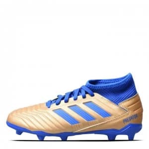 adidas Predator 19.3 Junior FG Football Boots Boys - Gold/Blue/White