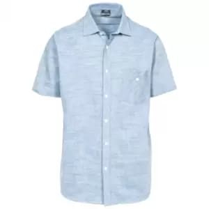 Trespass Mens Buru Short Sleeve Shirt (S) (Chambray)