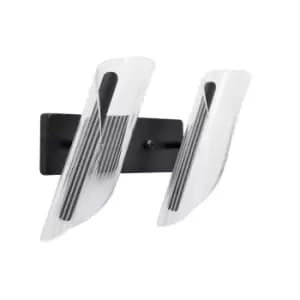 Malaga Integrated LED Wall Lamp Black 26cm