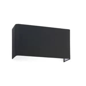 Cotton Black Square Wall Light 375x 200x 105, E27