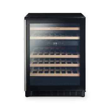 Rangemaster 60cm Wide Dual Zone Wine Cooler - Black