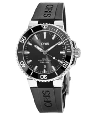 Oris Aquis Date Black Dial Black Rubber Strap Mens Watch 01 733 7732 4124-07 4 21 64FC 01 733 7732 4124-07 4 21 64FC