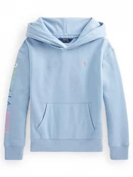 Ralph Lauren Girls Hoodie - Chambray Blue, Chambray Blue, Size Age: 16 Years=Xl, Women