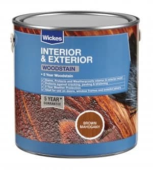 Wickes Woodstain - Brown Mahogany 750ml