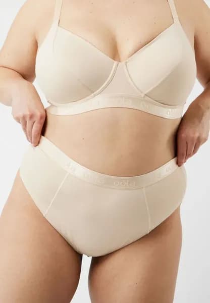 Oola Lingerie Control High Waist Thong Nude