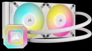 Corsair iCue H100i Elite Capellix XT 240mm ARGB All-in-One Liquid Cooler - White - CW-9060072-WW