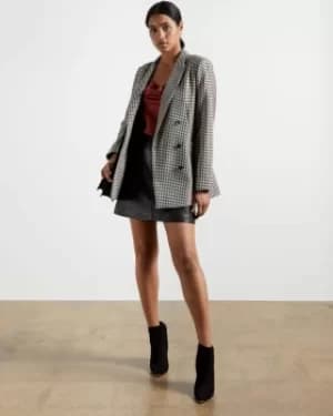 Ted Baker A-line Leather Mini Skirt