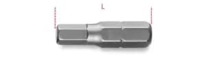 Beta Tools 861 PE 10x 1/4" Hex Dr Hexagon Bit for Power Driver 2.5mm 008610105