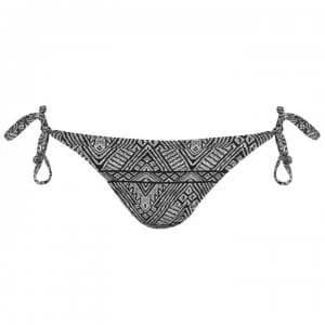 ONeill Tie Side Bikini Bottoms Ladies - Black AOP/White