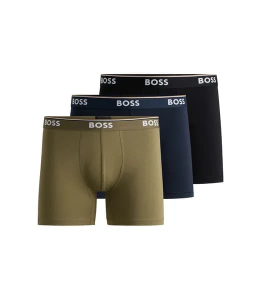 Boss 3 Pack Boxer Shorts Boxer Briefs Small Green 42163416350