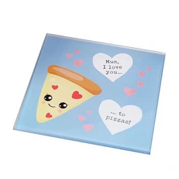 For Your Eyes Only Coaster - Love You To Pizzas