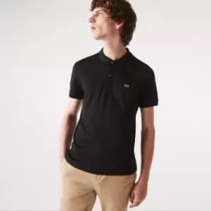 Mens Lacoste Regular Fit Pima Cotton Polo Shirt Size 4 - M Black