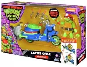 TMNT Raphael's Battle Cycle with Side car and Figure