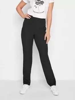 Long Tall Sally Black Scuba Slim Leg Trouser, Black, Size 12, Women