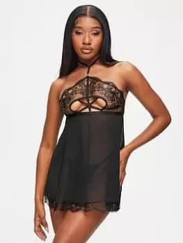 Ann Summers Bodywear Orion Babydoll - Black, Size L, Women