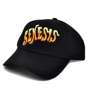 Genesis - Orange Classic Logo Mens Baseball Cap - Black