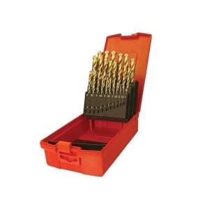 Dormer A095 Compact Set HSS TiN Drill Set of 19 1.0-10 x 0.5mm