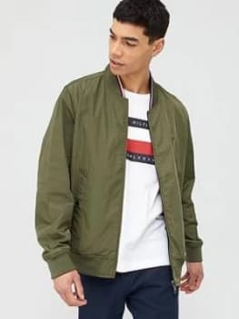 Tommy Hilfiger Reversible Bomber Jacket - Army Green