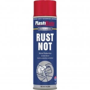 Plastikote Rust Not Aerosol Spray Paint Fire Red 500ml