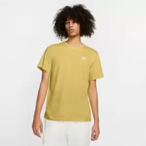 Nike Sportswear Club Mens T-Shirt - Yellow