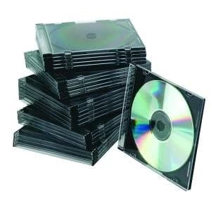 Q-Connect Black Slim Jewel Case Pack of 25 KF02210