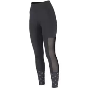 Aubrion - Womens/Ladies Elstree Mesh Horse Riding Tights (m) (Black) - Black