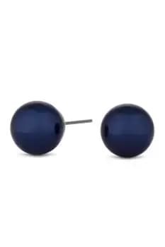 Blue Pearl Stud Earrings