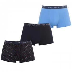 Gant 3 Pack Dot Trunks - 410 Marine