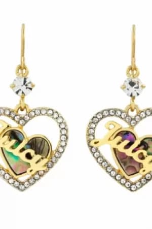 Juicy Couture Jewellery Mother Of Pearl Heart Hoop Earrings JEWEL WJW864-710-U