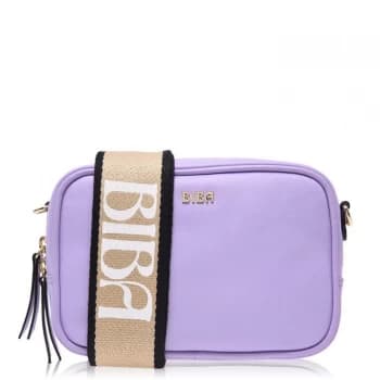 Biba Logo Strap Cross Body Bag - Lilac