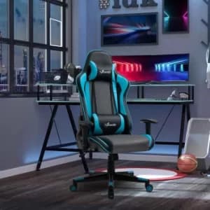 Pendarves Racing Style Gaming Office Chair, Blue
