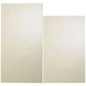 Cooke Lewis Raffello High Gloss Cream Tall larder door W600mm Set of 2