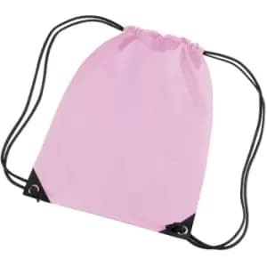 Premium Gymsac Water Resistant Bag (11 Litres) (One Size) (Classic Pink) - Bagbase